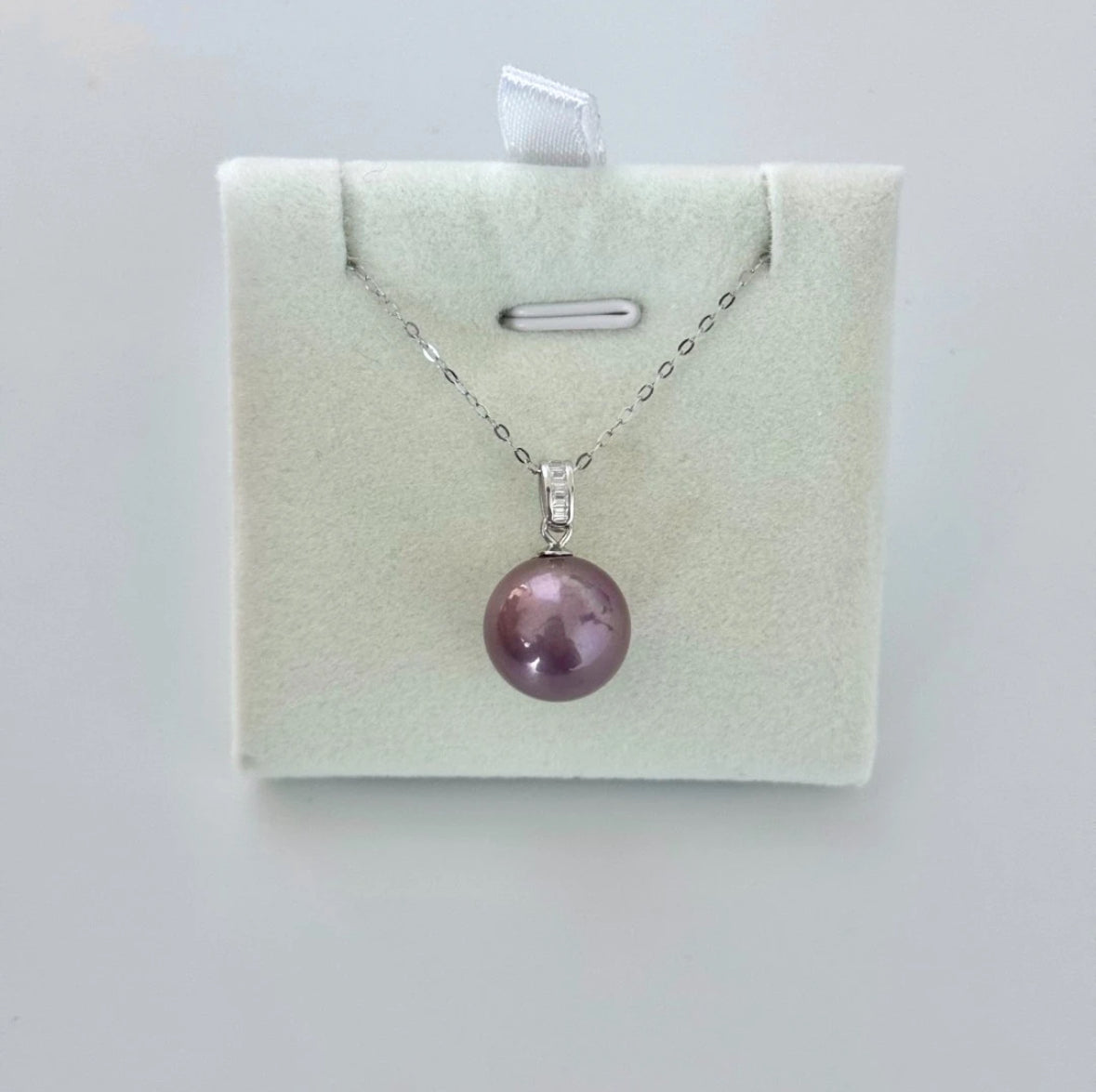 Natural Freshwater Versatile Lavish Style Purple Pearl Pendant 12-13mm D32