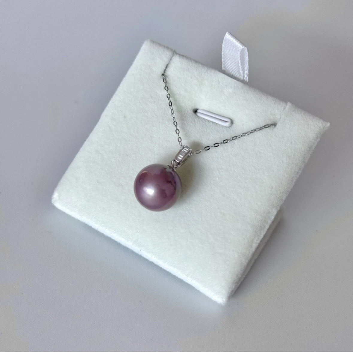 Natural Freshwater Versatile Lavish Style Purple Pearl Pendant 12-13mm D32