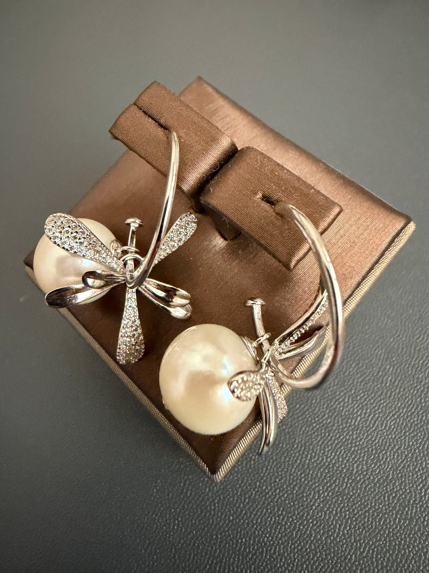 "Fairy" Freshwater Pearl 11-12mm S925 Sliver Earring Exquisite and Fashionable