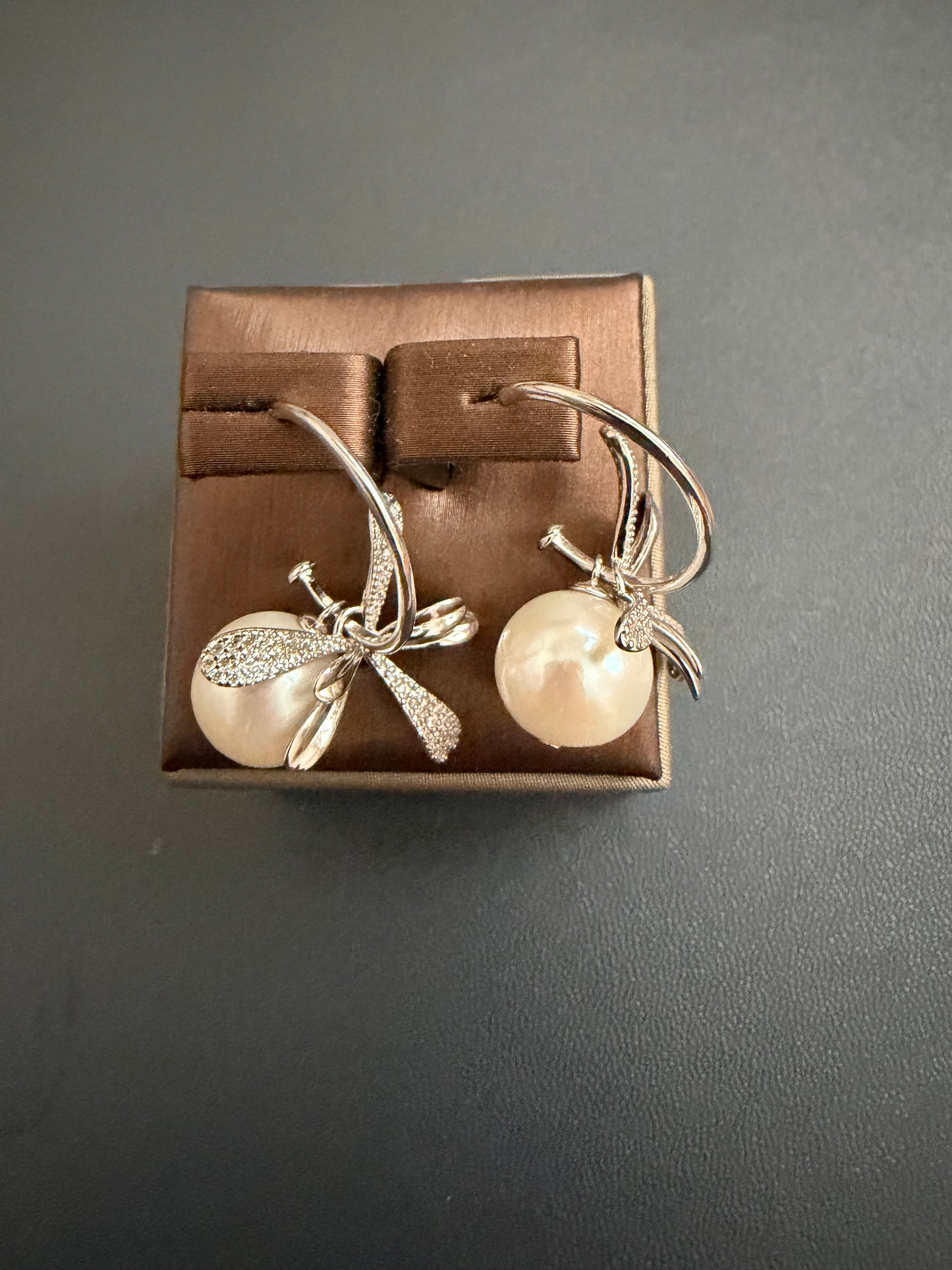 "Fairy" Freshwater Pearl 11-12mm S925 Sliver Earring Exquisite and Fashionable