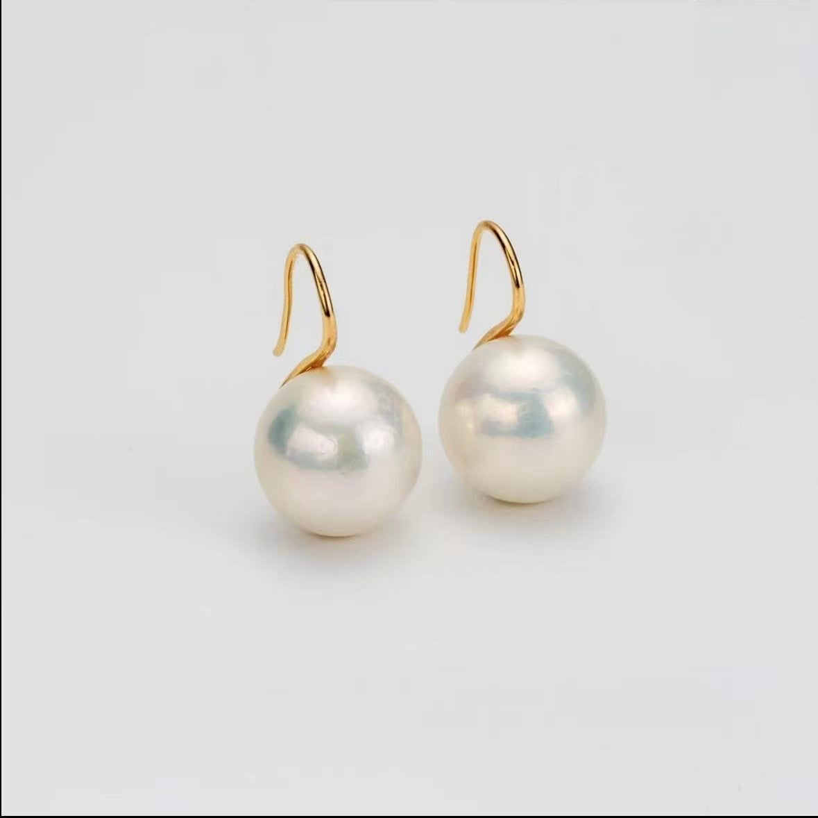 Freshwater Pearl and Pavé Drop Earrings, Created for Ryleen Jewelry 14-15mm