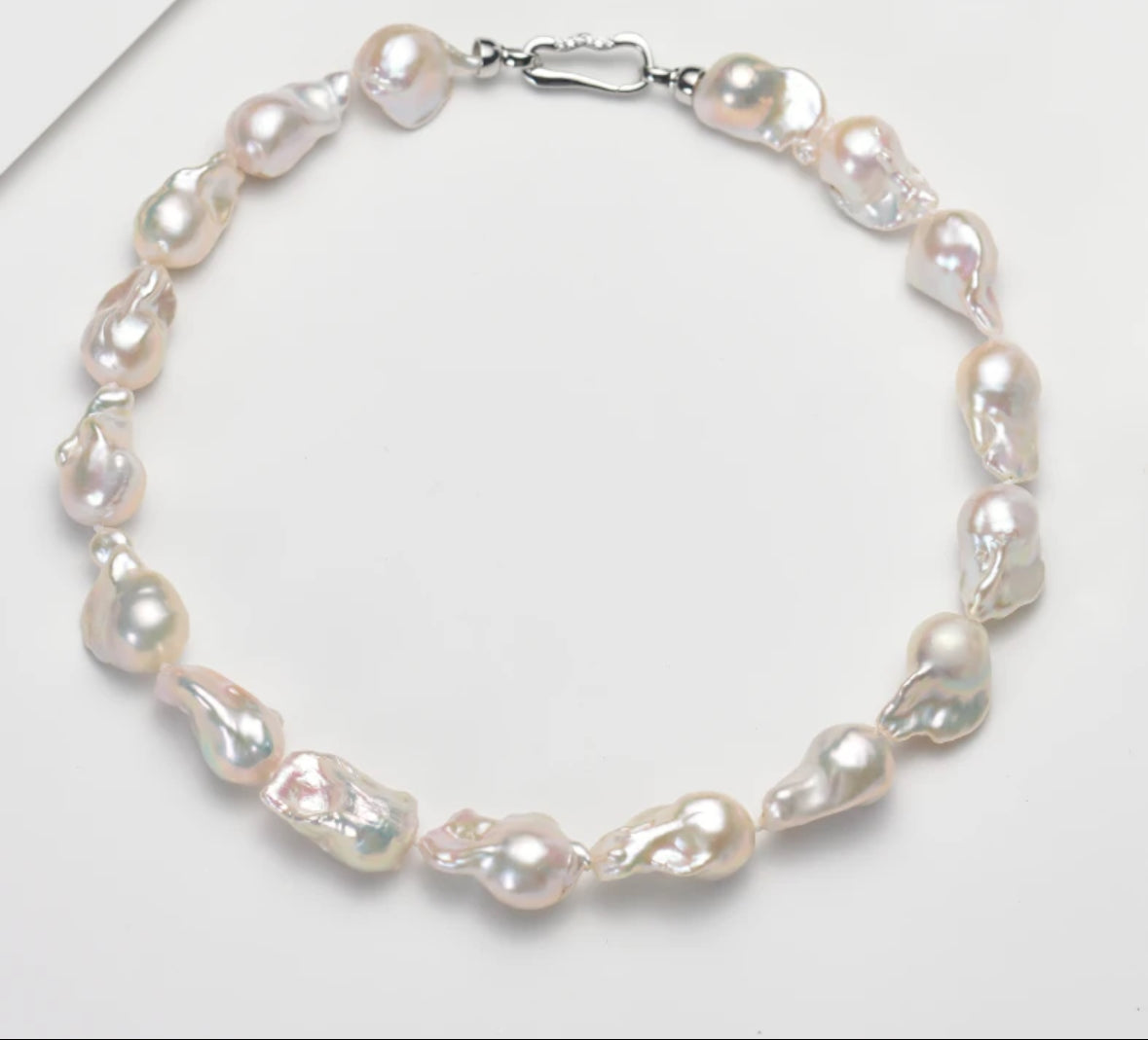 Aurora Baroque Freshwater Pearl(15mm up) Necklace, 18" + 1.25 extender