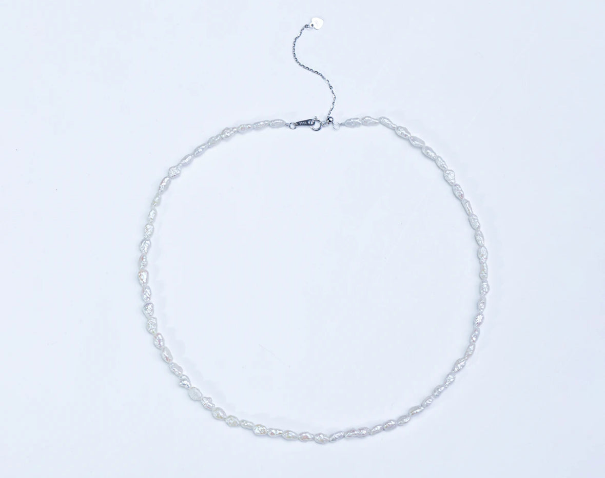 Freshwater Keshi Pearl S925 Silver 3-4mm from Lake Biwa, Philippines, Assorted Styles Shipped, 1 Piece