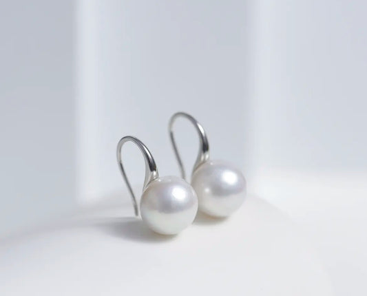 Freshwater Pearl and Pavé Drop Earrings, Created for Ryleen Jewelry 10-11mm