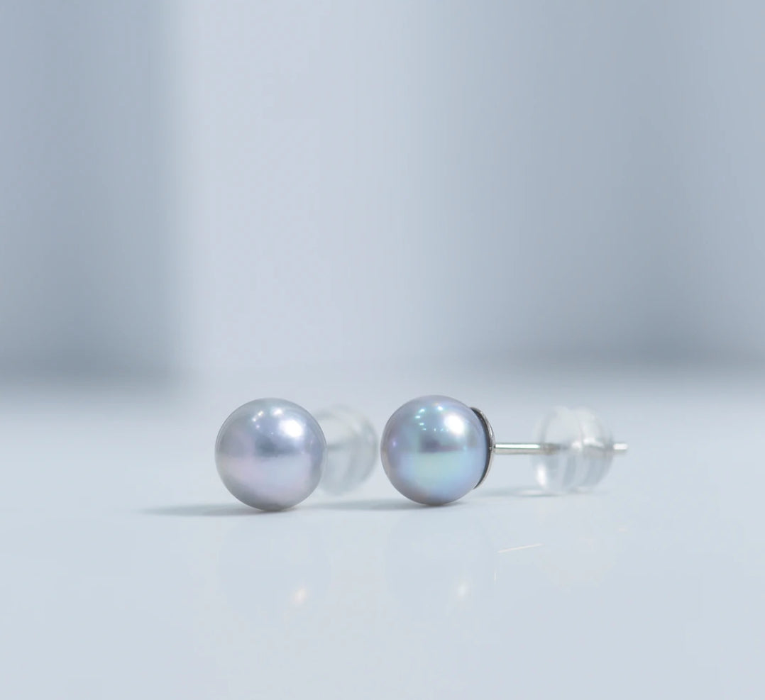 6-7mm Japanese Madama Akoya Pearl Earrings