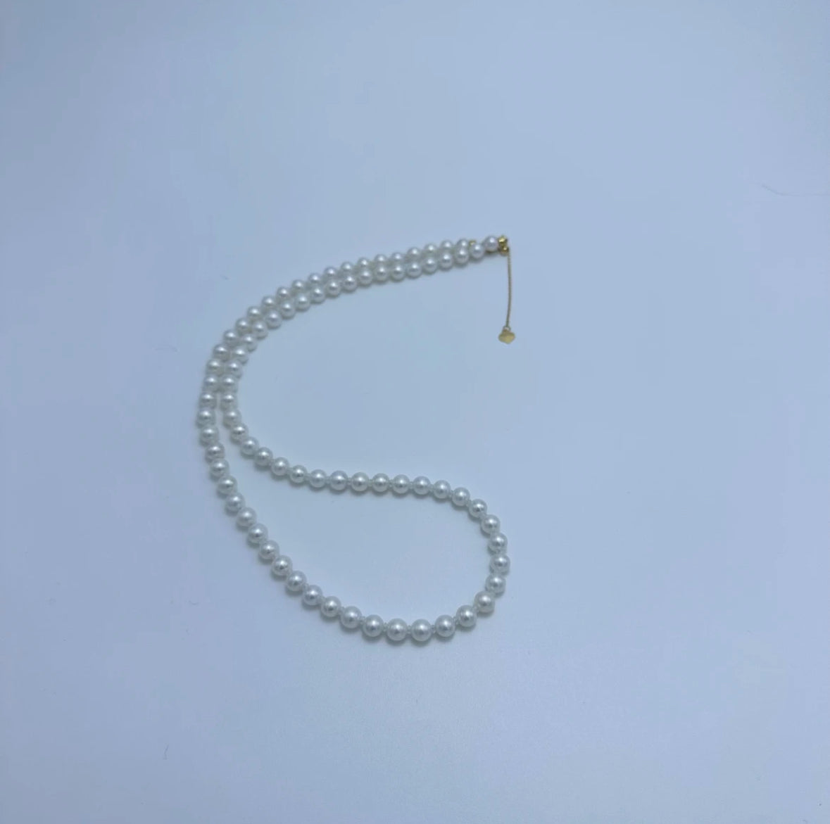 Japanese Akoya Pearl Necklace with 18K Gold setting 5-6mm