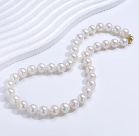 Freshwater Non-bead cultured pearl collar necklace 10.5-11.5mm with Gem Appraisal Center of Peking University certificate