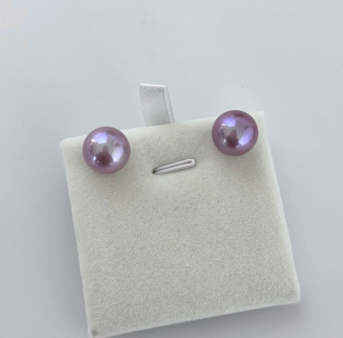 12-13mm Natural Freshwater Purple Pearl Fashionable S925 Silver Stud Earrings, Versatile