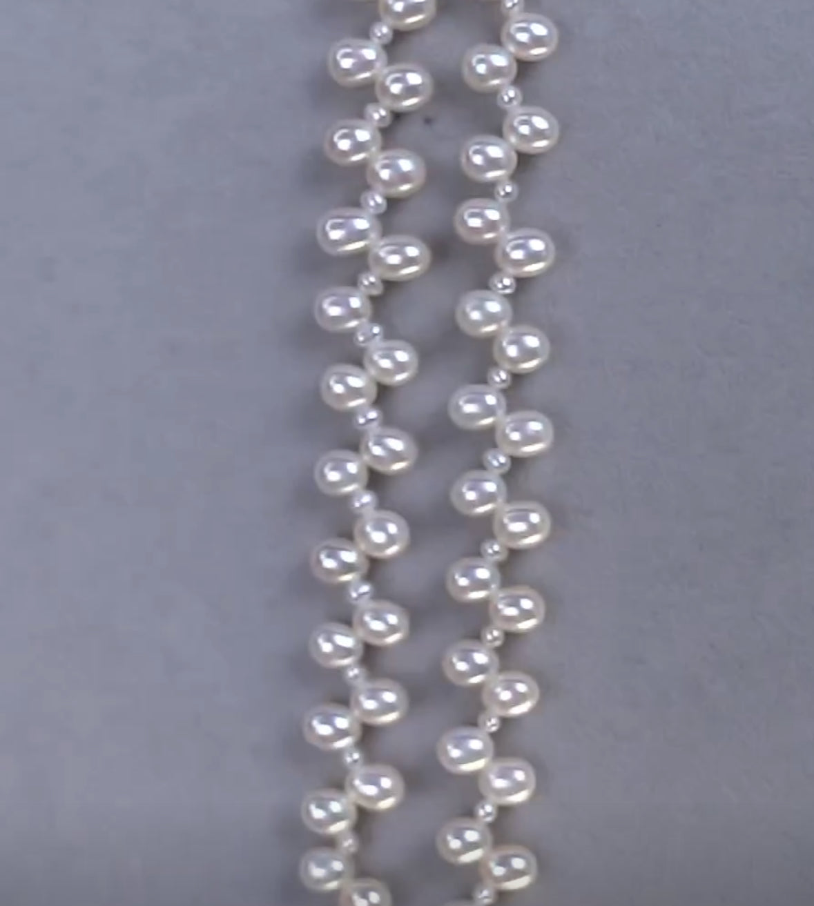 Freshwater Non-bead Pearl 'Floral Splendor' S925 Silver Versatile Fashion Necklace 2.5-3/4-5mm, Flawless to the Naked Eye