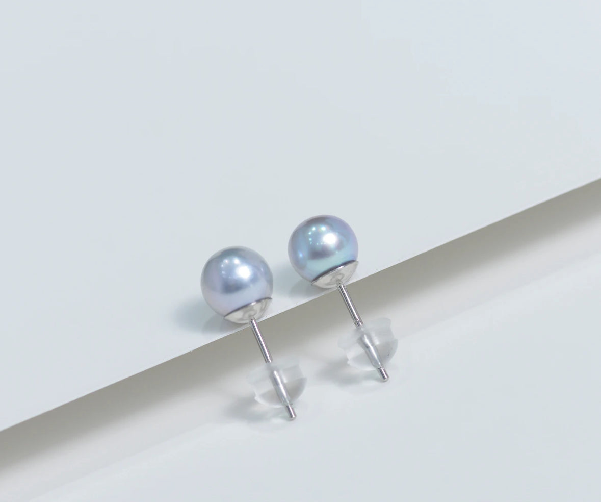 6-7mm Japanese Madama Akoya Pearl Earrings